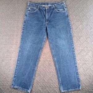 Carhartt B230 PRW Men's Medium Relaxed Fit Denim Jeans Blue Wash 36x30 Workwear